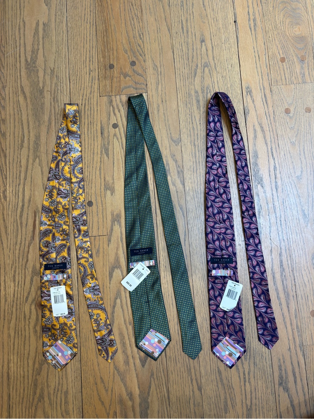 Lot of 3 Ted Baker Men’s Silk Ties